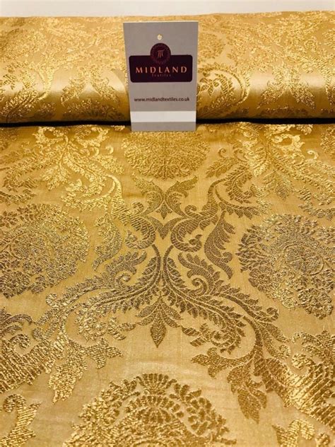 metallic gold lame brocade fabric|brocade fabric for sale.